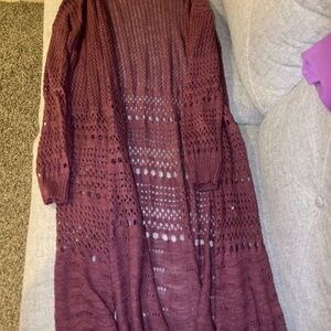 Elegant Burgundy Women's Sweater